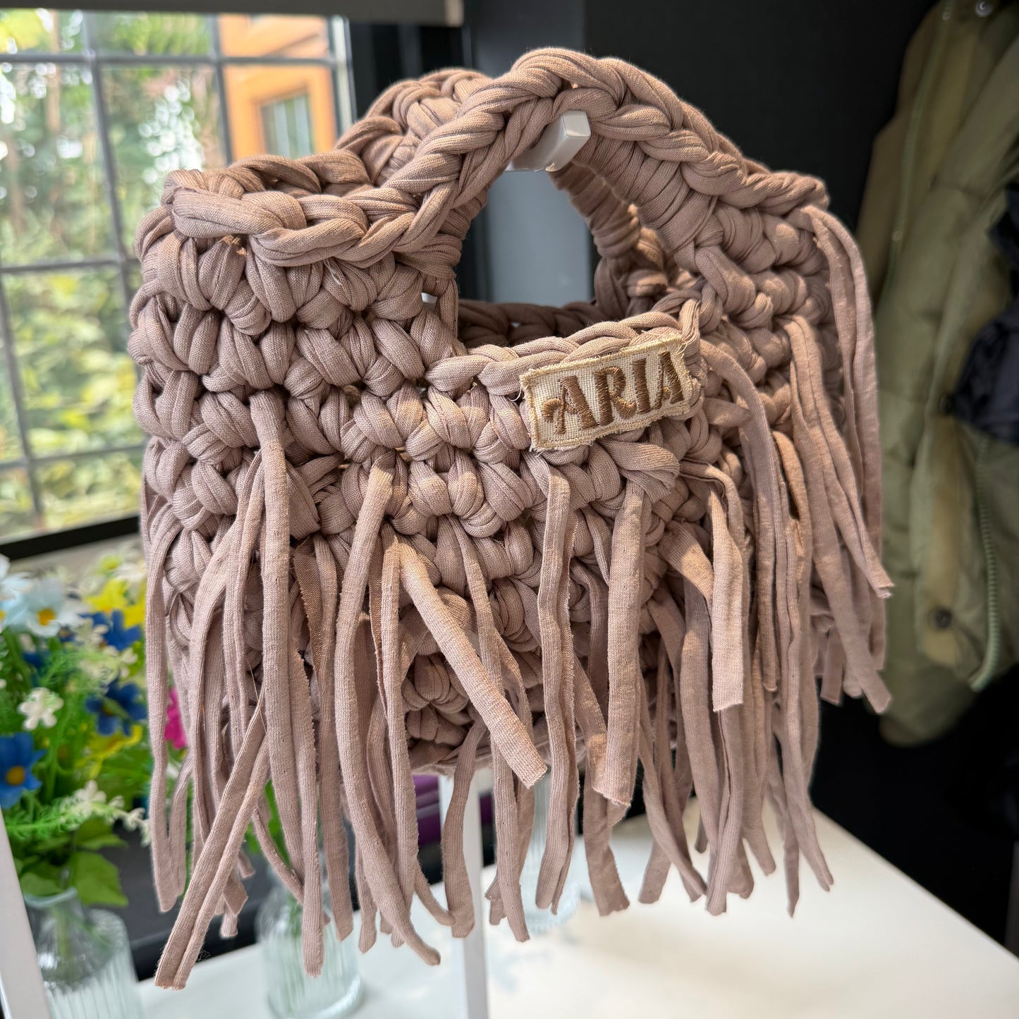 Ready made Ibiza mini beige with tassels