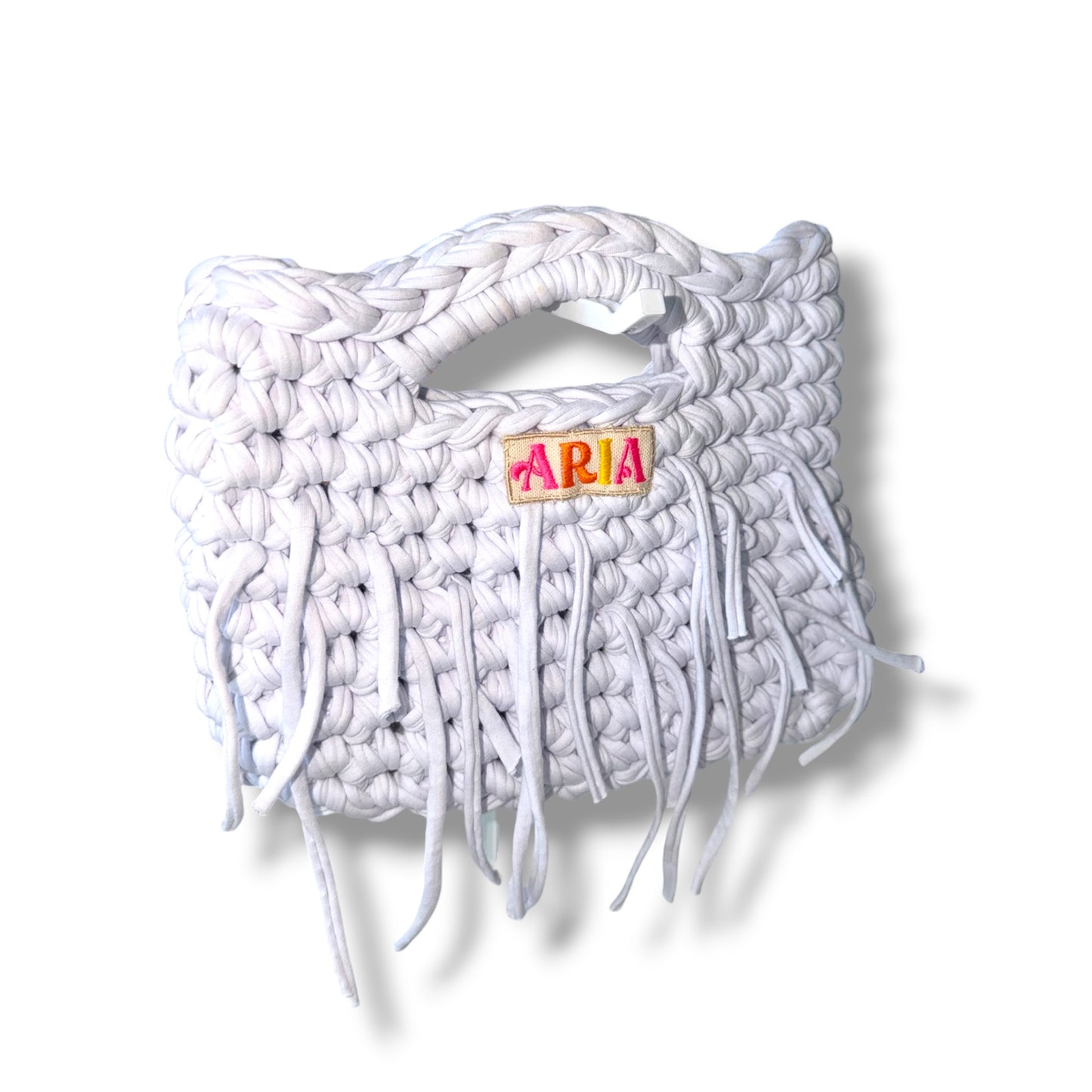 Ibiza mini, white with tassels